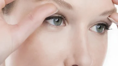 خط چشم برای پلک افتاده
