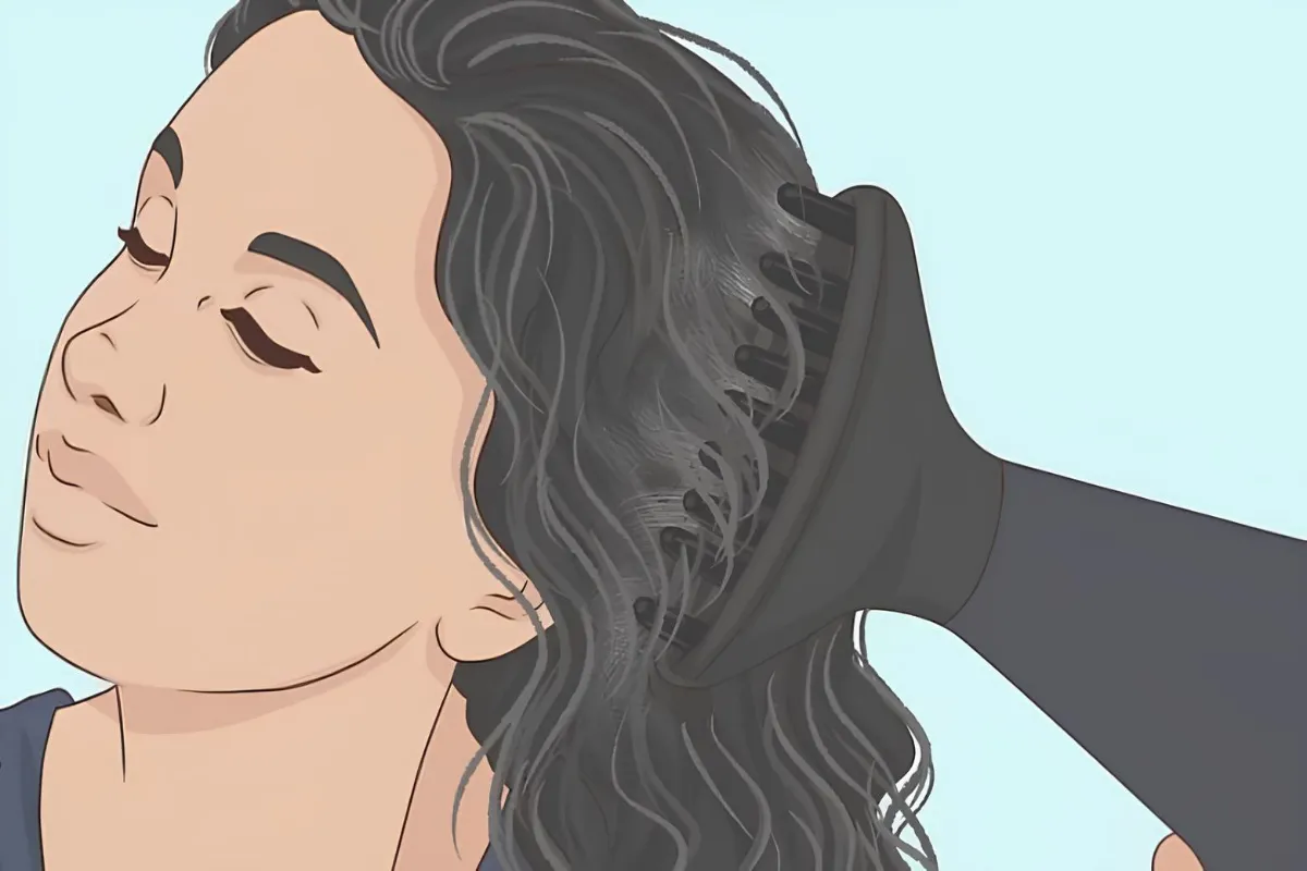 آماده سازی مو قبل از فر کردن با سشوار