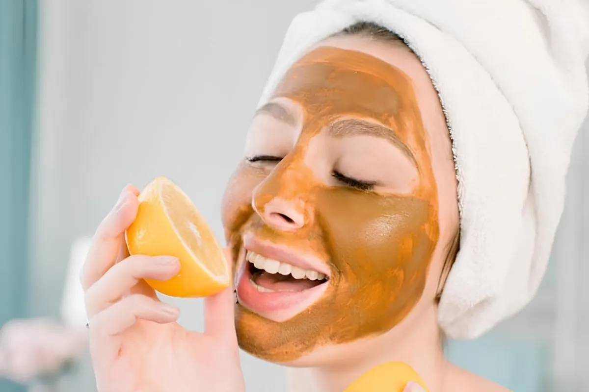 ماسک ماست و آب پرتقال