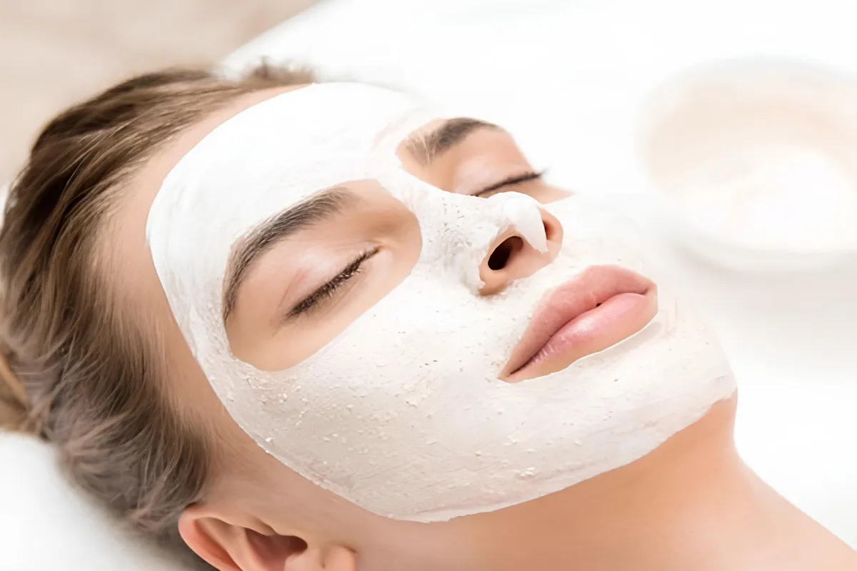 ماسک آرد برنج و شیر