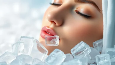 فواید و مضرات یخ برای صورت به همراه طرز استفاده از آن