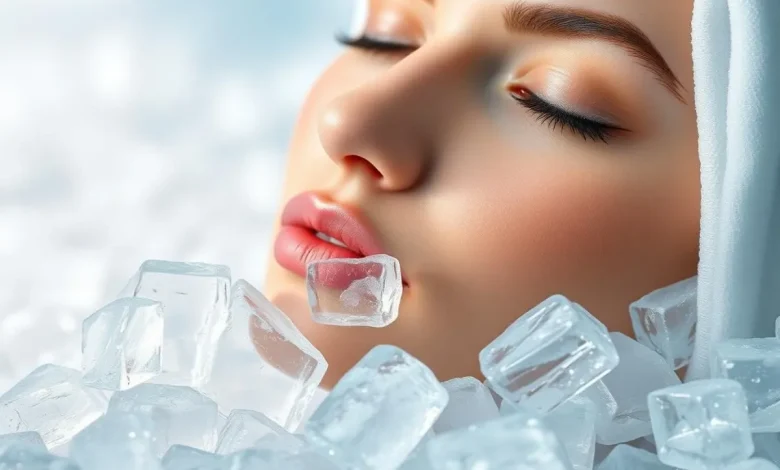 فواید و مضرات یخ برای صورت به همراه طرز استفاده از آن