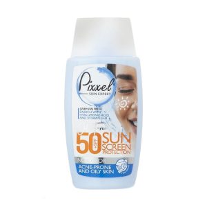 کرم ضد آفتاب بی رنگ پیکسل SPF50 مدل Oily Acne-Prone Skin