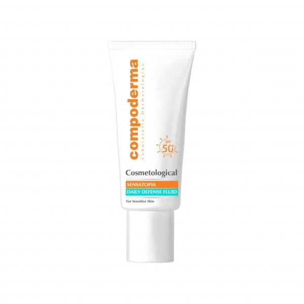 فلوئید ضد آفتاب SPF 50 کامپودرما مدل سنس آتوپیا حجم 40 میلی لیتر