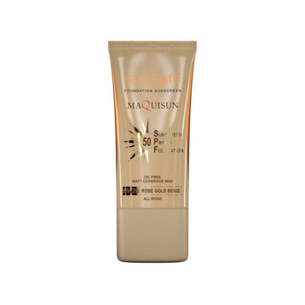 کرم ضد آفتاب سان سیف مدل Maquisun SPF 50 شماره NW20 حجم 40 میلی لیتر - بژ رز گلد