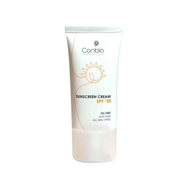 کرم ضدآفتاب بی رنگ SPF 50 کانبیو مناسب انواع پوست حجم 50 میلی لیتر