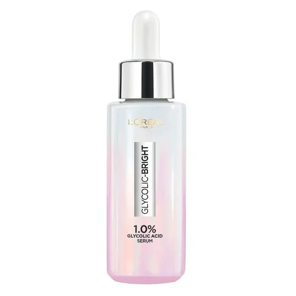 سرم ضد لک و روشن کننده گلیکولیک برایت لورال loreal حاوی گلایکولیک اسید 15 میل