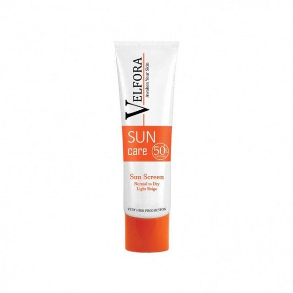 کرم ضد آفتاب ولفرا مدل Normal To Dry SPF 50 وزن 40 گرم - بژ روشن