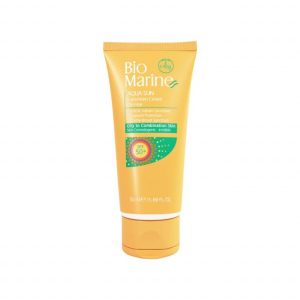 کرم ضد آفتاب فاقد چربی بایومارین مدل Aqua Sun SPF50 مناسب پوست چرب و دارای جوش حجم 50 میلی لیتر - بی رنگ