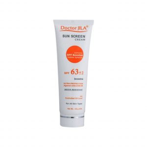 کرم ضد آفتاب دکتر ژیلا SPF 63 مناسب انواع پوست وزن 50 گرم - بی رنگ