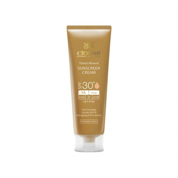 کرم ضد آفتاب فیزیکال سینره +SPF 30 حجم 50 میلی لیتر - بژ روشن