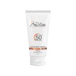 کرم ضد آفتاب SPF 50 فاقد چربی مدیسان مناسب پوست معمولی و چرب حجم 50 میلی لیتر - بی رنگ