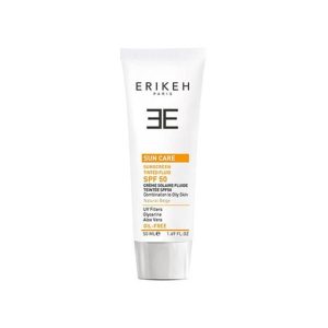 فلوئید ضد آفتاب رنگی اریکه SPF 50 مناسب پوست های مختلط تا چرب حجم 50 میلی لیتر - بژ طبیعی