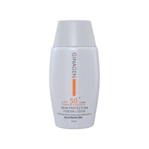 ضد آفتاب فیوژن واتر بی رنگ SPF 50 ژیناژن مناسب پوست خشک و نرمال حجم 50 میلی لیتر