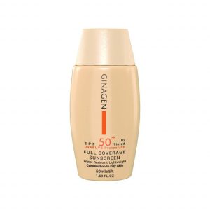 کرم ضد آفتاب SPF 50 ژیناژن شماره 02 مناسب پوست چرب و مختلط حجم 50 میلی لیتر