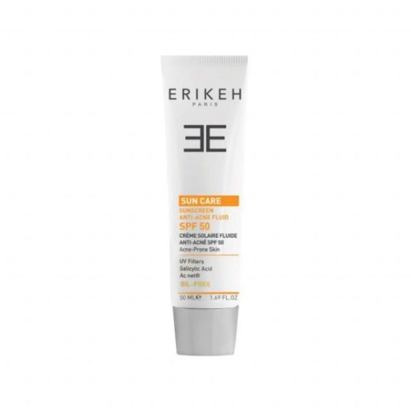 فلوئید ضد آفتاب و ضد جوش اریکه مدل Oil Free SPF 50 حجم 50 میلی لیتر - بی رنگ