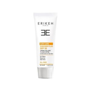 فلوئید ضد آفتاب اریکه SPF 50 مناسب پوست های مختلط تا چرب حجم 50 میلی لیتر - بی رنگ