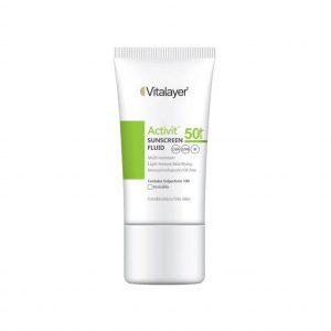 فلوئید ضد آفتاب SPF 50 ویتالیر مدل Activit حجم 50 میلی لیتر - بی رنگ