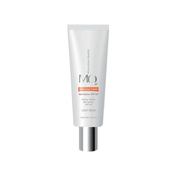 کرم ضد آفتاب و ضد لک بایوتچ SPF 50 ام کیو حجم 55 میلی لیتر - بژ روشن