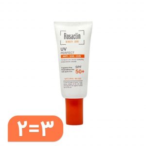 کرم ضد آفتاب رزاکلین مدل Normal & Dry Skin SPF50 حجم 40 میلی لیتر - بژ طبیعی مجموعه 3 عددی شامل یک ضد آفتاب رایگان