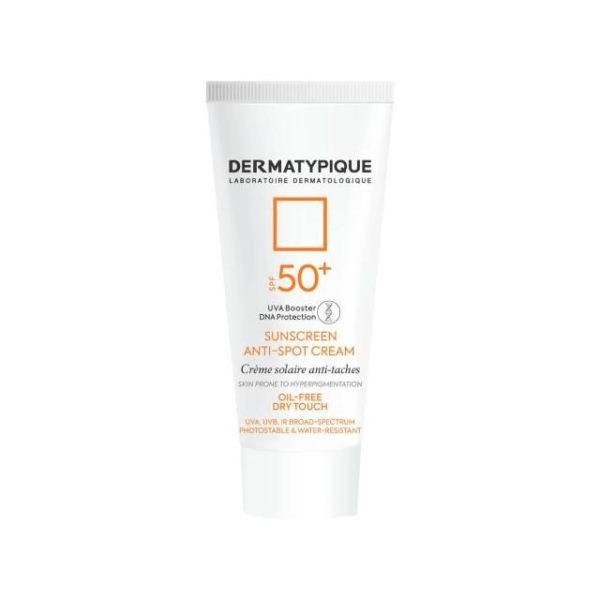 کرم ضد آفتاب روشن کننده و ضد لک درماتیپیک SPF50 مناسب پوست های کدر و مستعد لک حجم 40 میلی لیتر - بی رنگ