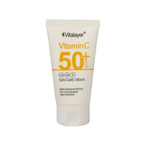 کرم ضد آفتاب SPF 50 ویتالیر مدل ویتامین C حجم 40 میلی لیتر - بی رنگ