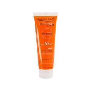 کرم ضد آفتاب دکتر ژیلا SPF 63 مناسب انواع پوست وزن 50 گرم - رنگی