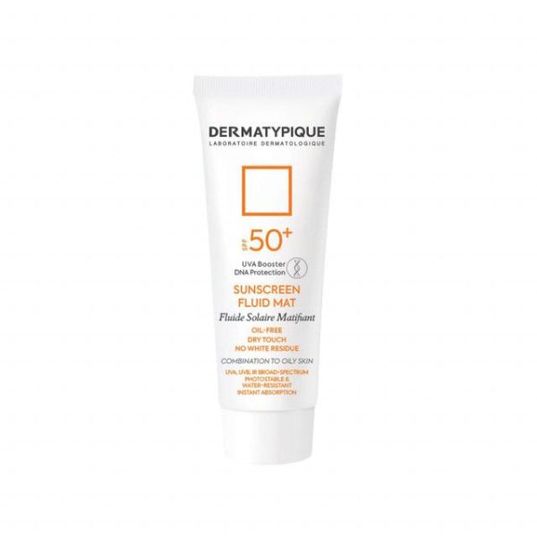 فلوئید ضد آفتاب فاقد چربی درماتیپیک SPF 50 مناسب پوست های چرب و مختلط حجم 50 میلی لیتر
