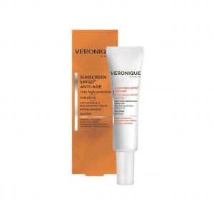 کرم ضد آفتاب و ضد چروک فاقد چربی ورونیک SPF50 حجم 40 میلی لیتر
