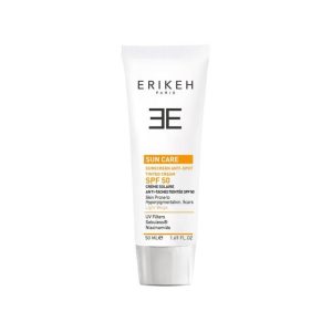 کرم ضد آفتاب و ضد لک اریکه SPF 50 مناسب انواع پوست حجم 50 میلی لیتر - بژ روشن