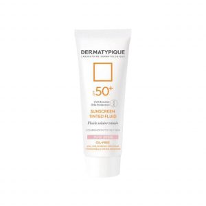 فلوئید ضد آفتاب رنگی درماتیپیک SPF50 مناسب پوست های چرب و مختلط حجم 50 میلی لیتر - رز بژ