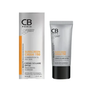 کرم ضد آفتاب SPF50 سی بی مناسب پوست مختلط و چرب حجم 40 میلی لیتر