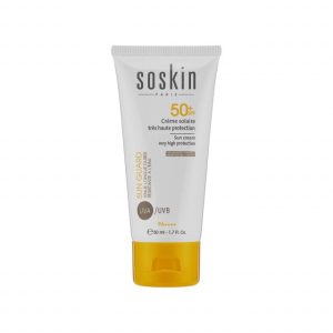 کرم ضد آفتاب SPF 50 ساسکین مناسب انواع پوست حجم 50 میلی لیتر - بی رنگ