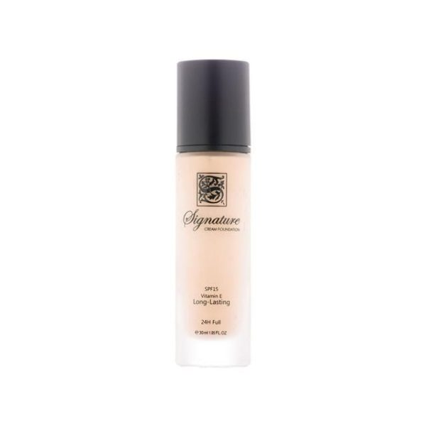 کرم پودر پمپی SPF15 سیگنیچر شماره F001 حجم  35 میلی لیتر