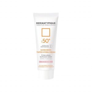 کرم ضد آفتاب رنگی هیدرا درماتیپیک SPF50 مناسب پوست های نرمال تا خشک حجم 50 میلی لیتر - رز بژ