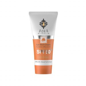 کرم ضد آفتاب آدرا مدل SPF 50 مناسب انواع پوست حجم 50 میلی لیتر - بژ روشن