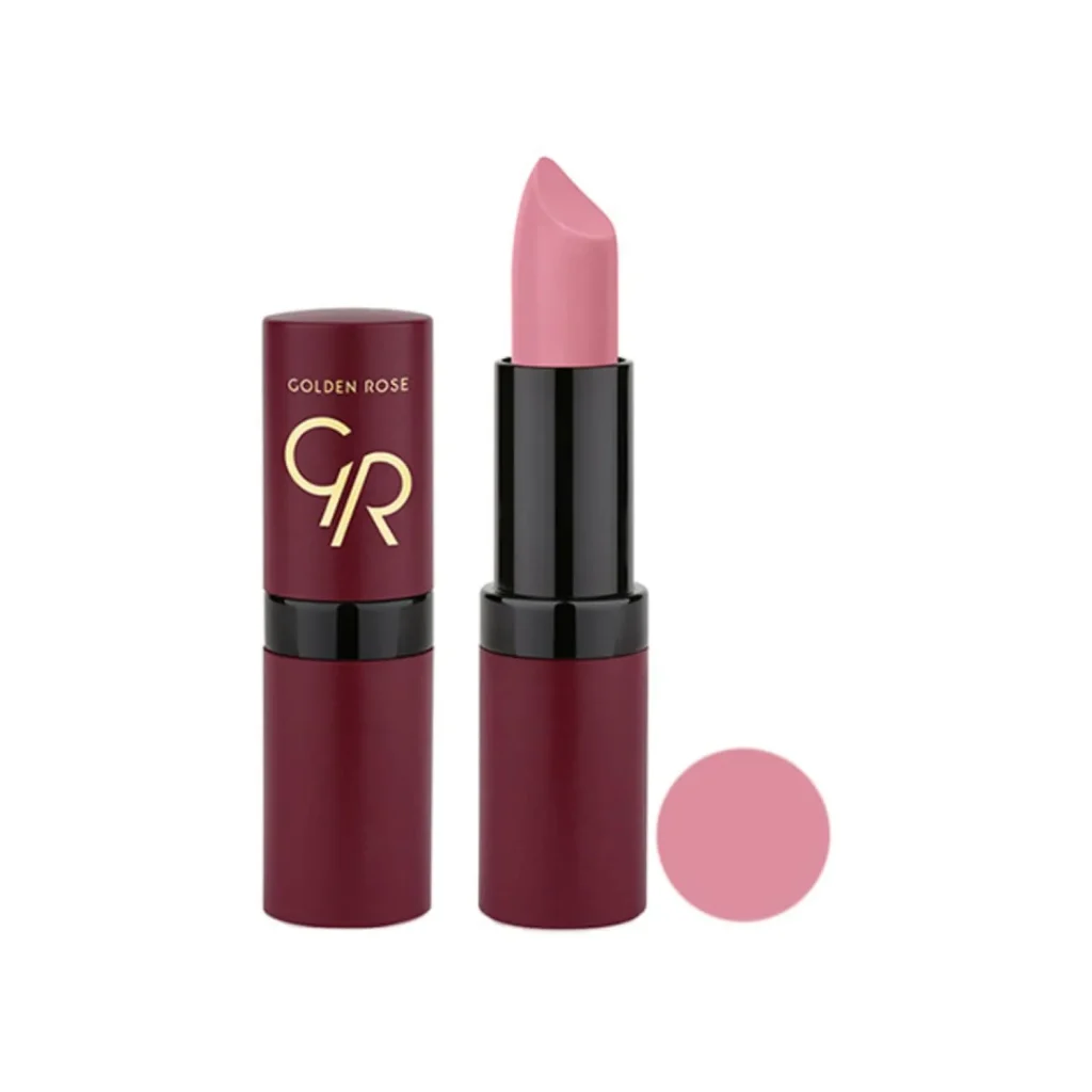 رژ لب جامد گلدن رز مدل Velvet Matte شماره 06
