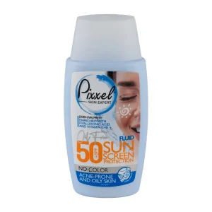 کرم ضد آفتاب بی رنگ پیکسل SPF 50 پوست چرب، جوش دار و مختلط حجم 50 میلی