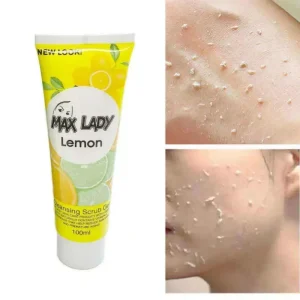 ژل اسکراب پاک کننده و تمیز کننده لیمویی مکس لیدی ۱۰۰ میلی لیتر